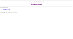 Desktop Screenshot of bookman.org